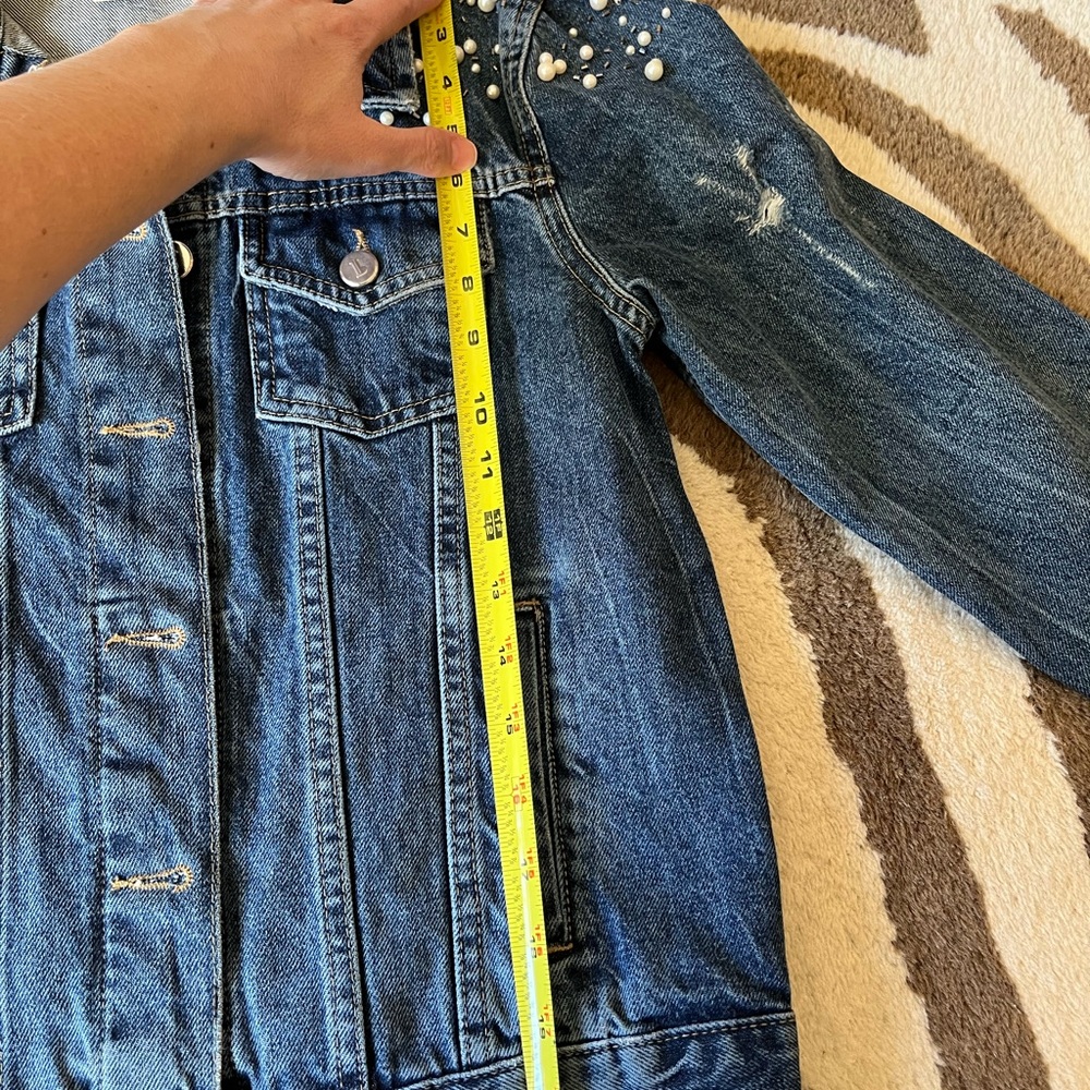 Anthropologie Pilcro Embellished Jean Jacket S - Picture 8 of 9